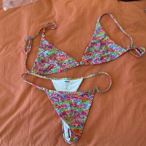 Colorful Floral Bikini Set